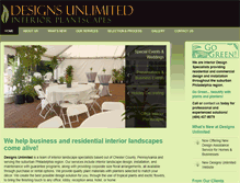 Tablet Screenshot of designsunlimitedplants.com